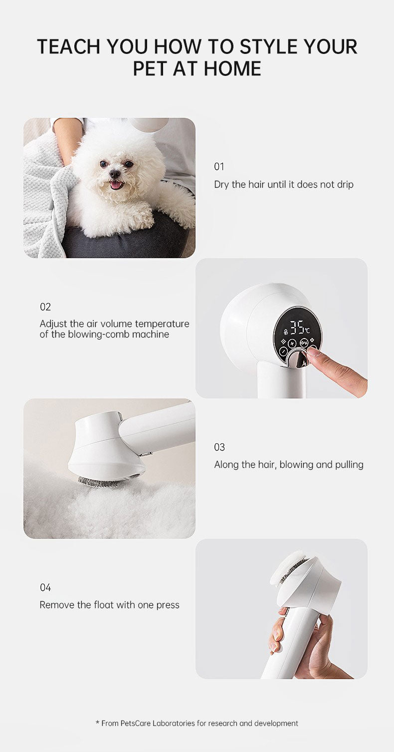 Smart Pet Blow & Comb Hair Dryer