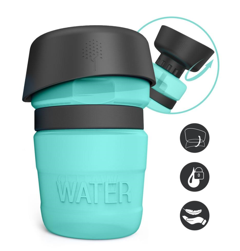 Portable Pet Water Cup w/ Feeder