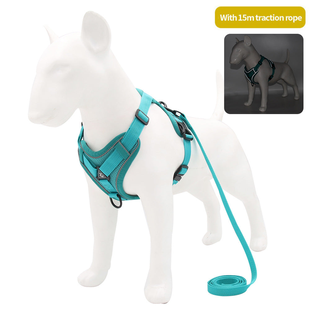 Reflective Vest-Style Pet Harness