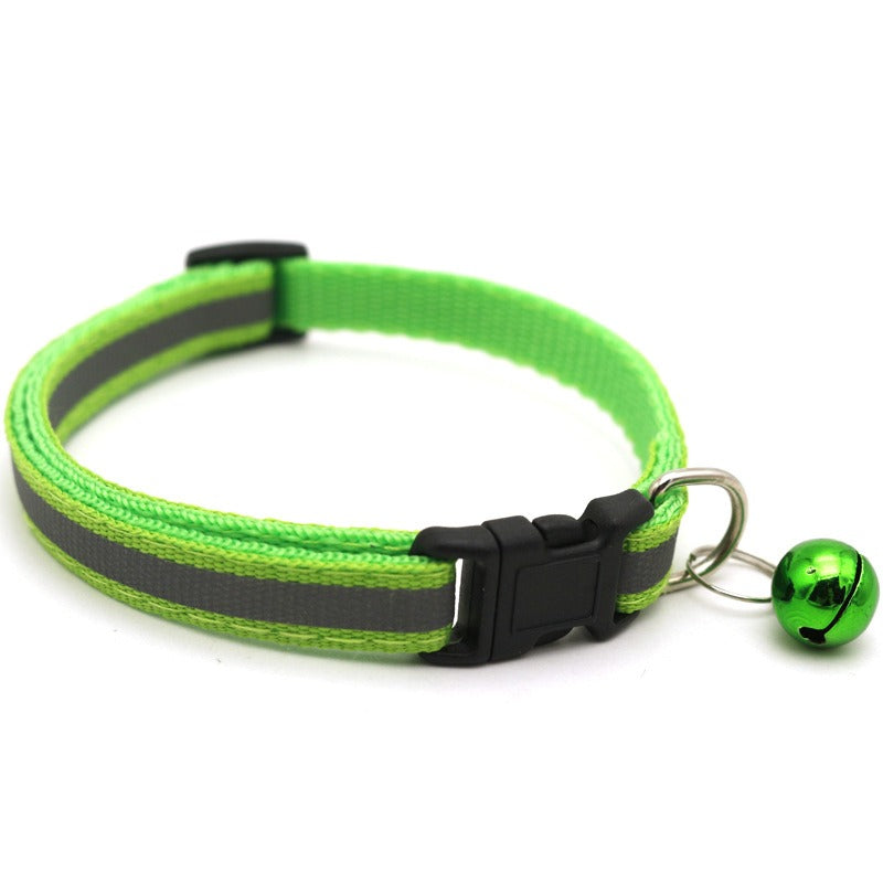 Reflective Pet Collar w/ Bell