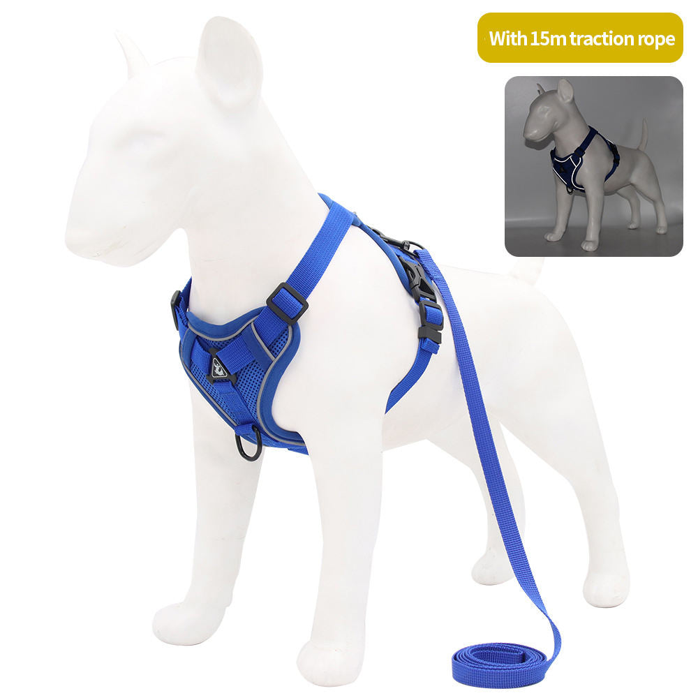 Reflective Vest-Style Pet Harness