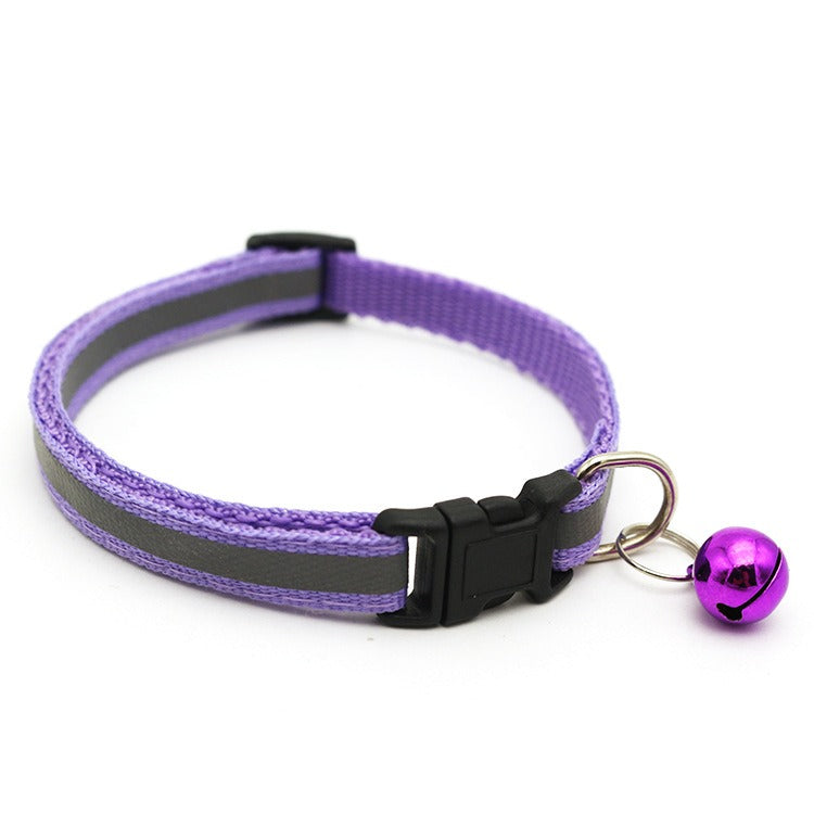 Reflective Pet Collar w/ Bell