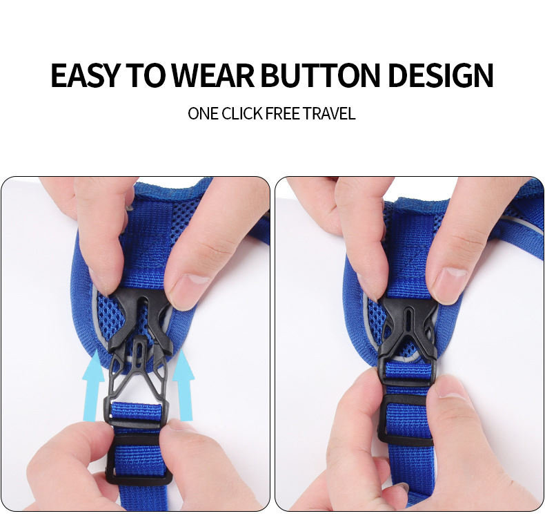 Reflective Vest-Style Pet Harness