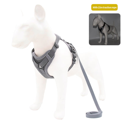 Reflective Vest-Style Pet Harness