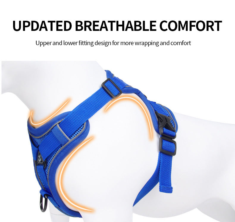 Reflective Vest-Style Pet Harness