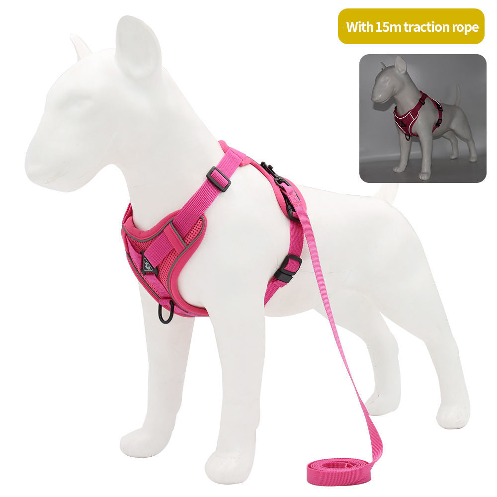 Reflective Vest-Style Pet Harness